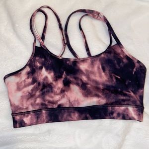 Purple Tye Dye Sports Bra